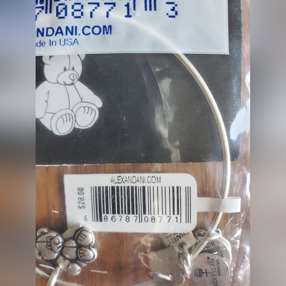 NWT Authentic Alex and Ani (+) Energy Bracelet "Little Brown Bear" - Picture 3 of 6